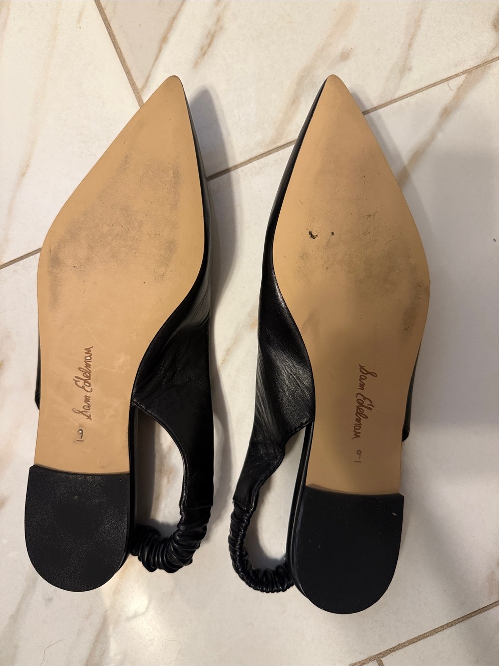 Sam Edelman Black pointed slip on shoes - Picture 3 of 4